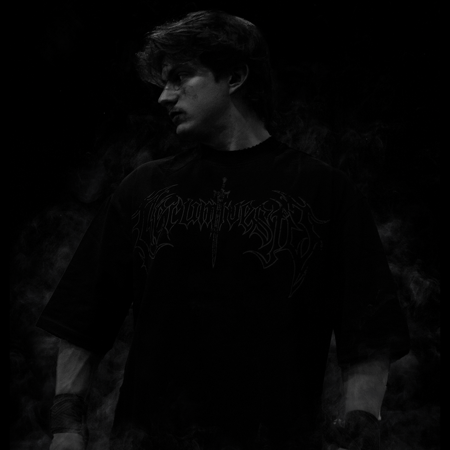 Broken Blade Oversized Tee - Shadow