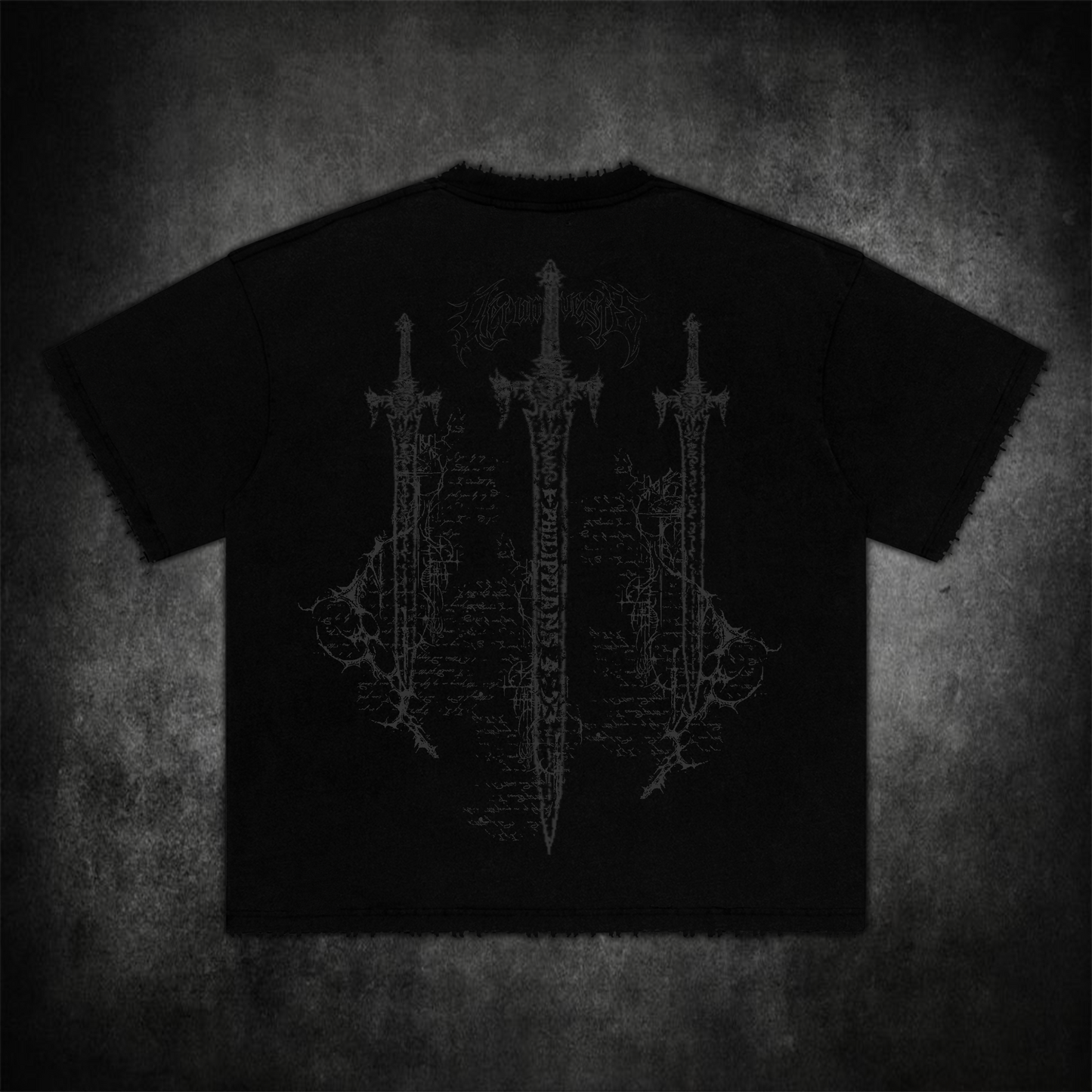 Broken Blade Oversized Tee - Shadow