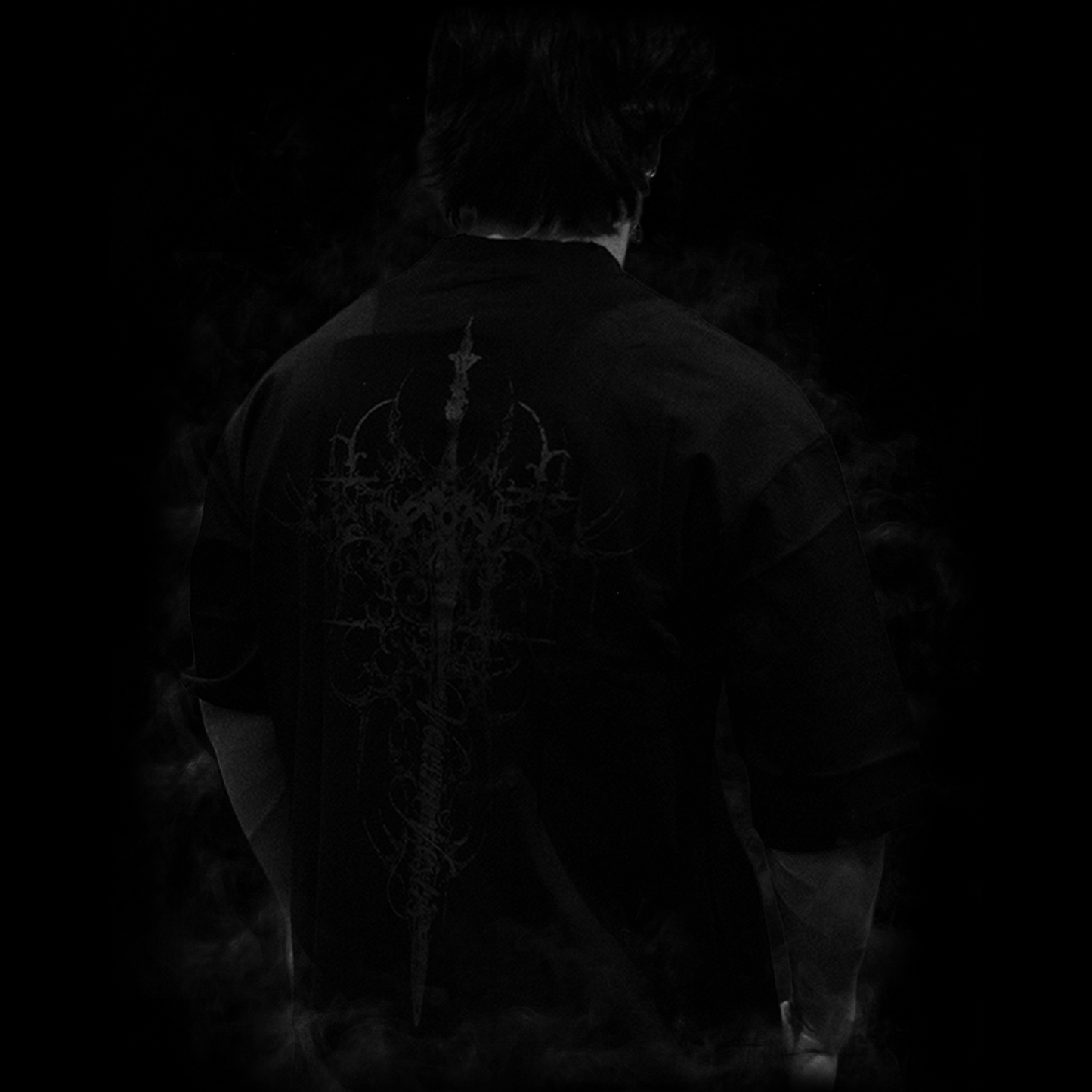 Forsaken Sword Oversized Tee - Shadow