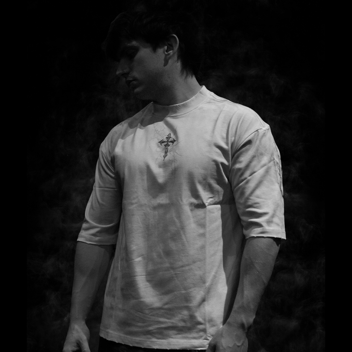 Rebellion Oversized Tee - Bone