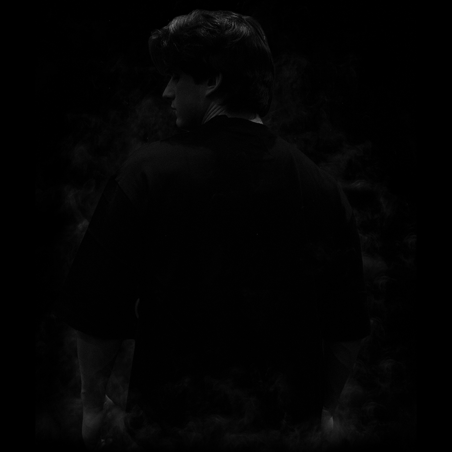 Crucifix Oversized Tee - Shadow