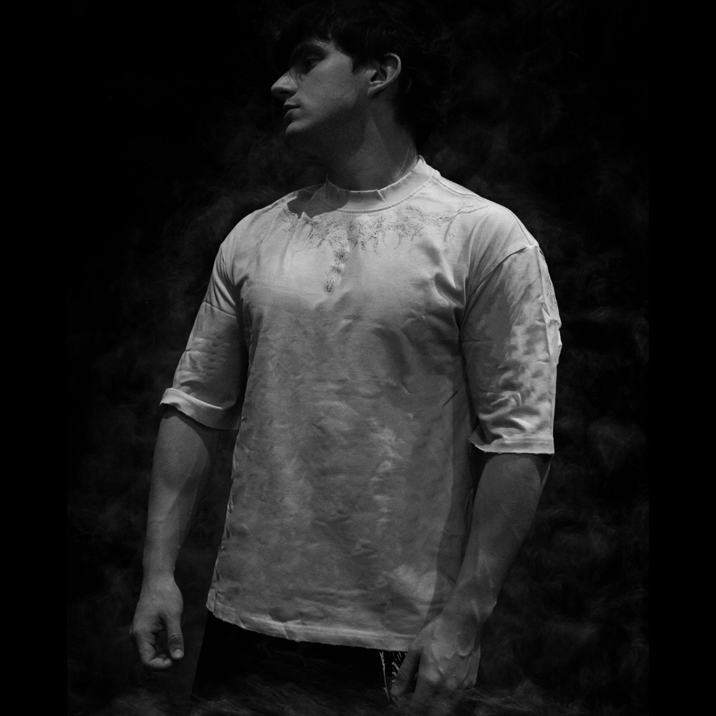 Seraph Oversized Tee - Bone