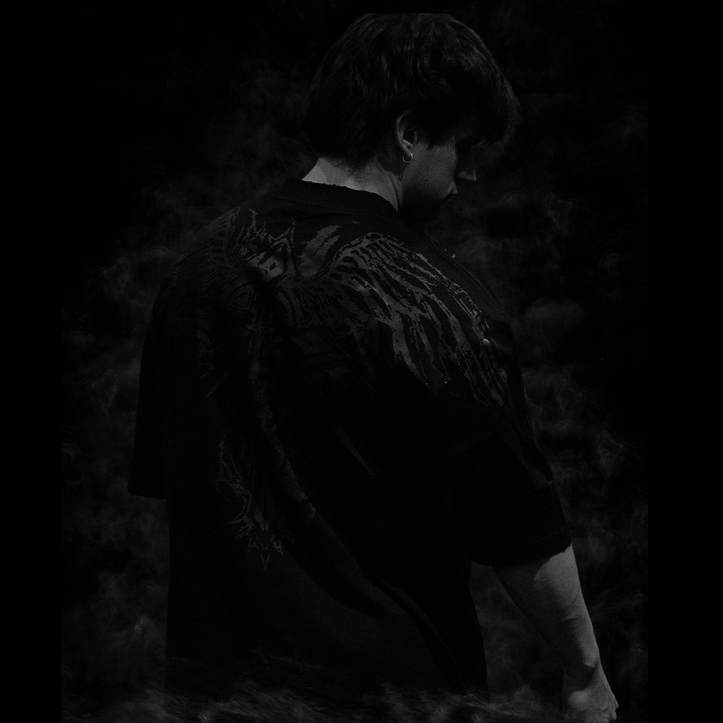 Seraph Oversized Tee - Shadow