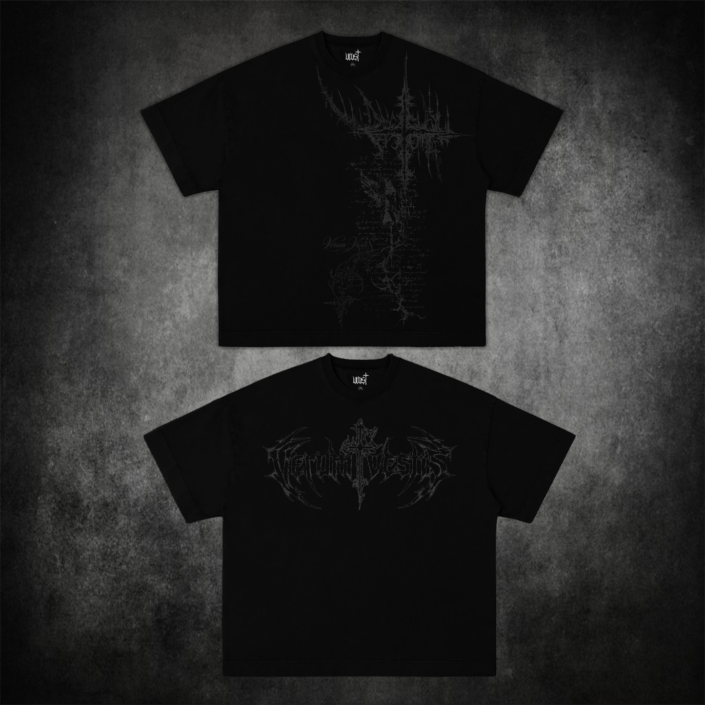 Forsaken and Crucifix Tee - Shadow